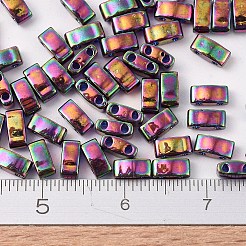 MIYUKIハーフティラビーズ  日本製シードビーズ  2の穴  （htl1893)梅金光沢  5x2.3x1.9mm  穴：0.8mm  約12500個/500g&nbsp;SEED-MY05-HTL1893