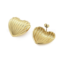 Ion Plating(IP) 304 Stainless Steel Stud Earrings for Women&nbsp;EJEW-N054-29G
