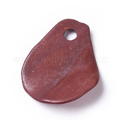 天然混合石大きなペンダント  花びら  ミックスカラー  57~63x45~49x3~6mm  穴：7~8mm&nbsp;G-L523-092