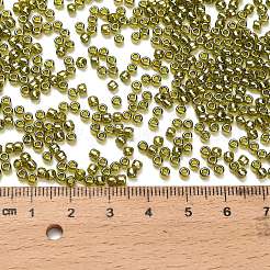 トーホー 8/0ラウンドビーズ  日本製シードビーズ  （金光沢緑茶457)個  3mm  穴：1mm  約222個/10g&nbsp;X-SEED-TR08-0457