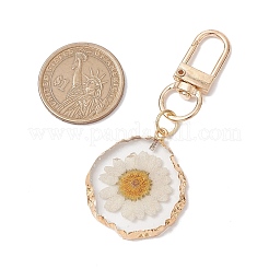 Inner Dried Flower Resin Pendant Decoration&nbsp;HJEW-JM02663-02