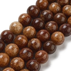 天然石ビーズ連売り  ラウンド  6~6.5mm  穴：1mm  約60個/連  14.96~15.35''（38~39センチメートル）&nbsp;G-H045-A01-6MM