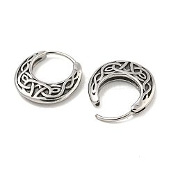 316 Surgical Stainless Steel Hoop Earrings&nbsp;EJEW-D096-10E-AS