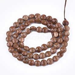 Synthetic Goldstone Beads Strands&nbsp;G-T108-46