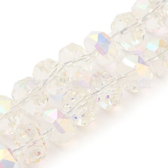 Transparent Electroplate Glass Beads Strands&nbsp;EGLA-P062-01A