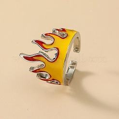 Brass Enamel Cuff Open Rings&nbsp;WG237BA-01
