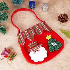 7Pcs 7 Style Christmas Non-woven Fabrics Candy Bags Decorations&nbsp;ABAG-SZ0001-16
