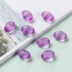 透明なアクリルビーズ  オーバル  蘭  26x18mm  穴：2mm  約265個/500g&nbsp;TACR-365-48