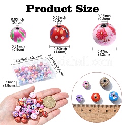 60Pcs 3 Styles Handmade Polymer Clay Beads&nbsp;FIND-YW0004-69