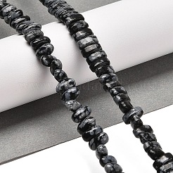 Natural Snowflake Obsidian Beads Strands&nbsp;G-Q167-B22-01