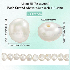 2 Strands Natural Cultured Freshwater Pearl Beads Strands&nbsp;PEAR-SC0001-34