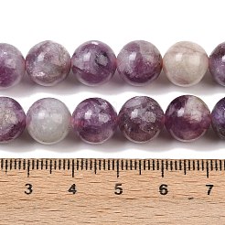 Natural Lepidolite/Purple Mica Stone Beads Strands&nbsp;G-G160-A01-02A