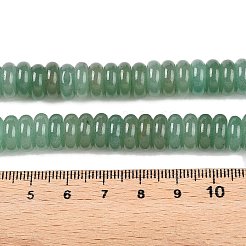 天然石グリーンアベンチュリンビーズ連売り  ロンデル  10x4mm  穴：1mm  約50個/連  7.68~8.2''（19.5~20.5センチメートル）&nbsp;G-T138-65