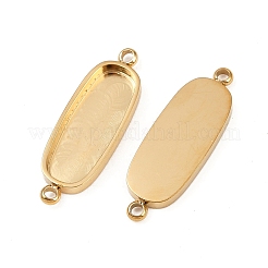 304 Stainless Steel Cabochon Connector Settings&nbsp;STAS-A194-06C-G