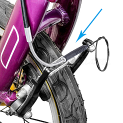 プラスチック ブレーキ パイプ & 保護スリーブ  マウンテンロードバイク用バイクvブレーキヌードルケーブルガイド  ミックスカラー  80x27x4~7mm  穴：3.4mmと6mm&nbsp;FIND-WH0248-183