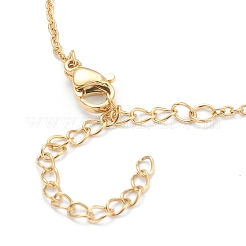 Brass Micro Pave Clear Cubic Zirconia Pendant Necklaces&nbsp;NJEW-F281-01