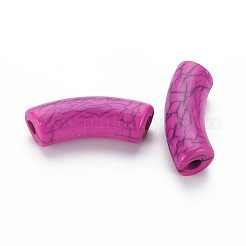 Opaque Crackle Acrylic Beads&nbsp;MACR-S372-001N-002