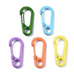 Spray Painted Alloy Spring Gate Rings&nbsp;X-KEYC-S255-010-NR