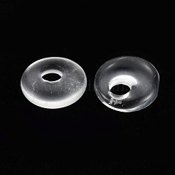 ウォーターメロンストーンガラスペンダント  ドーナツ/円盤  17.5~18.5x5.5mm  穴：5.5mm&nbsp;G-T122-67T