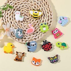 15Pcs 15 Styles Food Grade Silicone Focal Beads&nbsp;SIL-SZ0002-24