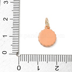 Spray Painted Brass Charms&nbsp;KK-CBAEB58-01B