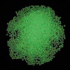 蓄光透明ガラスシードラウンドビーズ  穴なし/ドリルなし  グレードA  ピンク  2~2.5mm  約10000個/袋&nbsp;GLAA-F124-D06-A