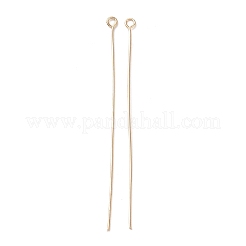 アイアンアイピン  ジュエリー作りのための  ゴールドカラー  18ゲージ  71.5~72.5x3.5x1mm  穴：2mm  約1785個/500g&nbsp;IFIN-A020-02C-G