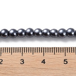 ガラスパールビーズ連売り  ラウンド  ミックスカラー  4mm  穴：0.5mm  約215個/連  32インチ/連&nbsp;HYC001