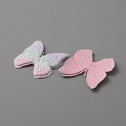 Butterfly Shape Cloth Sew on Patches Applique&nbsp;DIY-WH0032-89F