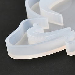 DIYバタフライウィンドチャイム作成キット  シリコンモールド入り  アルミチューブ  アクリルビーズ、水晶の線  ホワイト  73個/セット&nbsp;DIY-P028-18