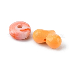 不透明＆透明アクリルビーズ  混合図形  砂茶色  7.5~33x7.5~43.5x4.5~16mm  穴：1.2~4mm  約50 G /袋&nbsp;MACR-YW0002-01B