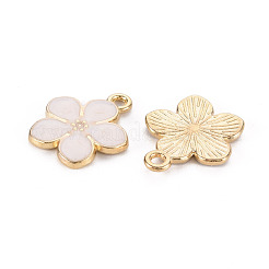Light Gold Plated Alloy Enamel Pendants&nbsp;ENAM-R136-17F
