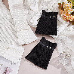 2 Pairs 2 Colors Polyester and Chiffon Faux Collar&nbsp;FIND-OC0003-15