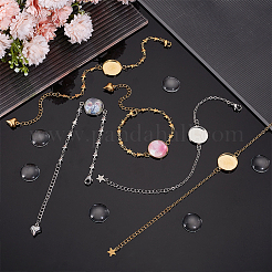 DIY Blank Dome Bracelet Making Kit&nbsp;DIY-UN0005-68