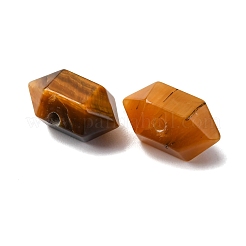 天然石タイガーアイビーズ  多面カット  双円錐形  11~12x6~7mm  穴：1.2mm&nbsp;G-M452-01H
