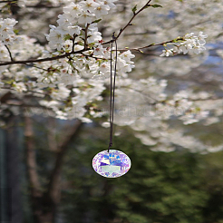 3Pcs 3 Styles Glass Hanging Suncatchers&nbsp;HJEW-LP0002-39