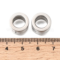 304 Stainless Steel Large Hole Beads&nbsp;STAS-H263-27P-03