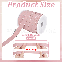 25ヤードナイロンリボン  服飾材料  ピンク  3/4インチ（20.5mm）&nbsp;OCOR-PH0007-62