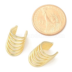 Brass Cuff Earrings for Women&nbsp;EJEW-U036-02G