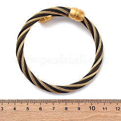 304 Stainless Steel Torque Bangles for Women&nbsp;BJEW-P310-25MC