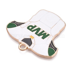 Rugby Theme Alloy Enamel Pendants&nbsp;ENAM-T021-08KCG