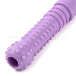 食品グレードのシリコーン中空おしゃぶりチューブ  ライラック  170x16.5mm  穴：8mm&nbsp;LS-SIL-P004-A03