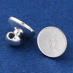 真鍮ビーズキャップペンダントベイル  グローブガラスバブルカバーペンダント用  長持ちメッキ  銀  6x8mm  穴：1.6mm&nbsp;KK-Z089-20S