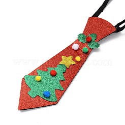 Chistmas Theme Non-woven Fabrics Necktie&nbsp;LS-AJEW-L092-A01