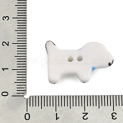 Dog Ceramic Buttons&nbsp;BUTT-I018-01B-01