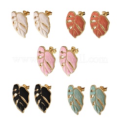 Brass Stud Earrings for Women&nbsp;KK-CBA9D38-05G