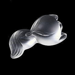 ガラスチャーム  キツネのチャーム  ミックスカラー  34x19x13mm  穴：0.8mm&nbsp;GLAA-G121-04