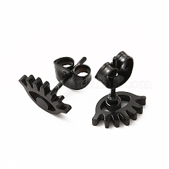 Halloween Eye 304 Stainless Steel Stud Earrings for Women&nbsp;EJEW-B019-02EB