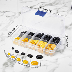 プラスチック人形の鼻工芸品アクセサリー  DIY人形のおもちゃ作りに  ミックスカラー  箱：14.5x6.9x2.2センチメートル&nbsp;DIY-WH0189-23A