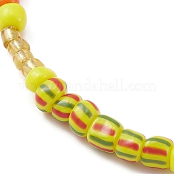 Glass Seed Beaded Stretch Bracelet for Women&nbsp;BJEW-JB09577